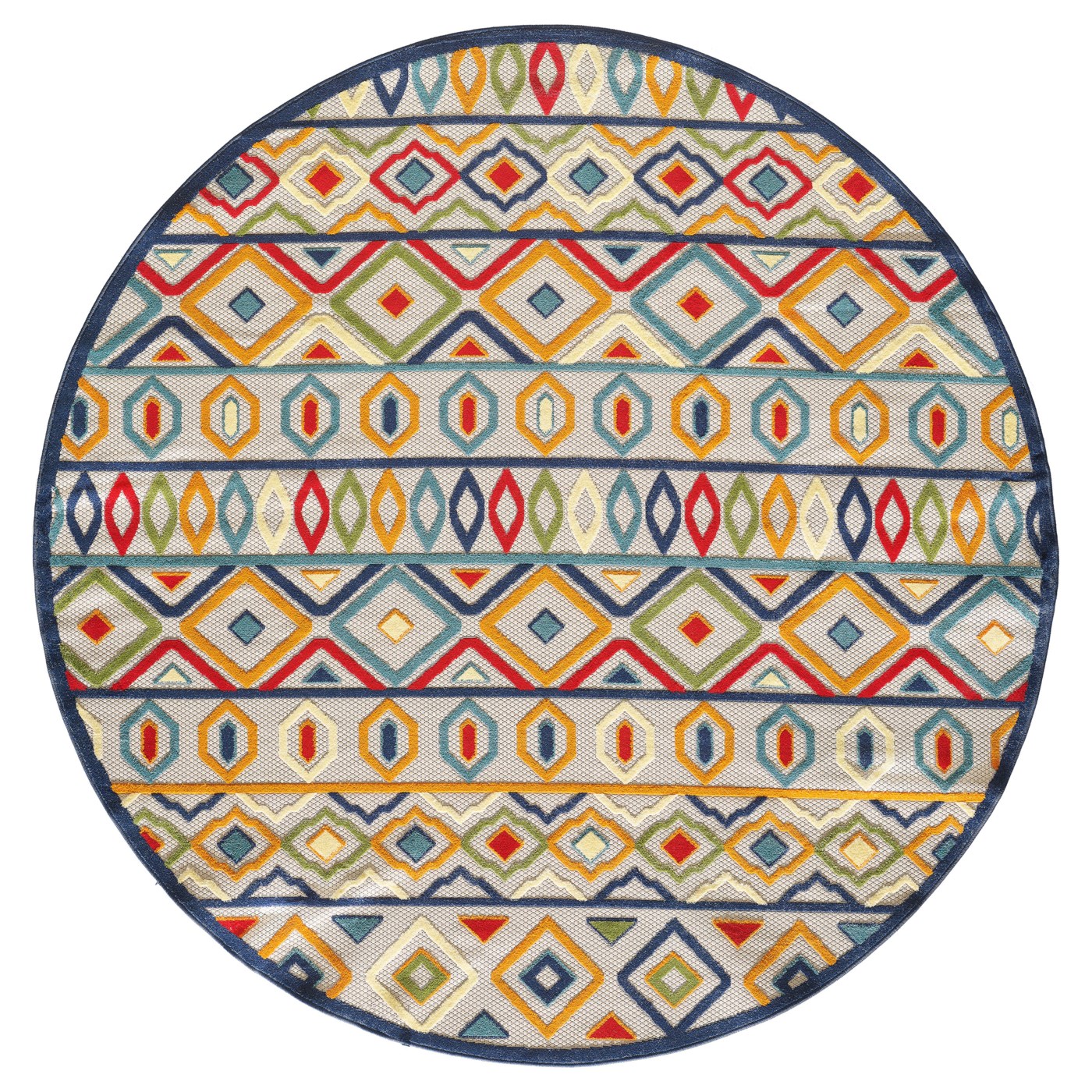 KAS 6928 Ivory Multi Aztec
