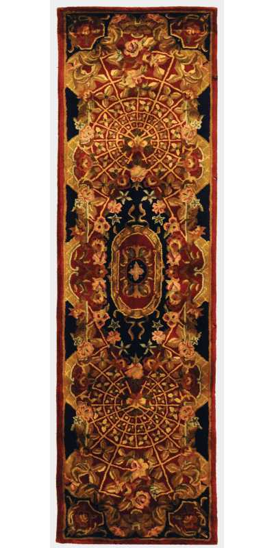 Safavieh CL304B Burgundy Black