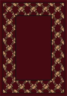 Milliken Rose Bower 8477 Cranberry 10806