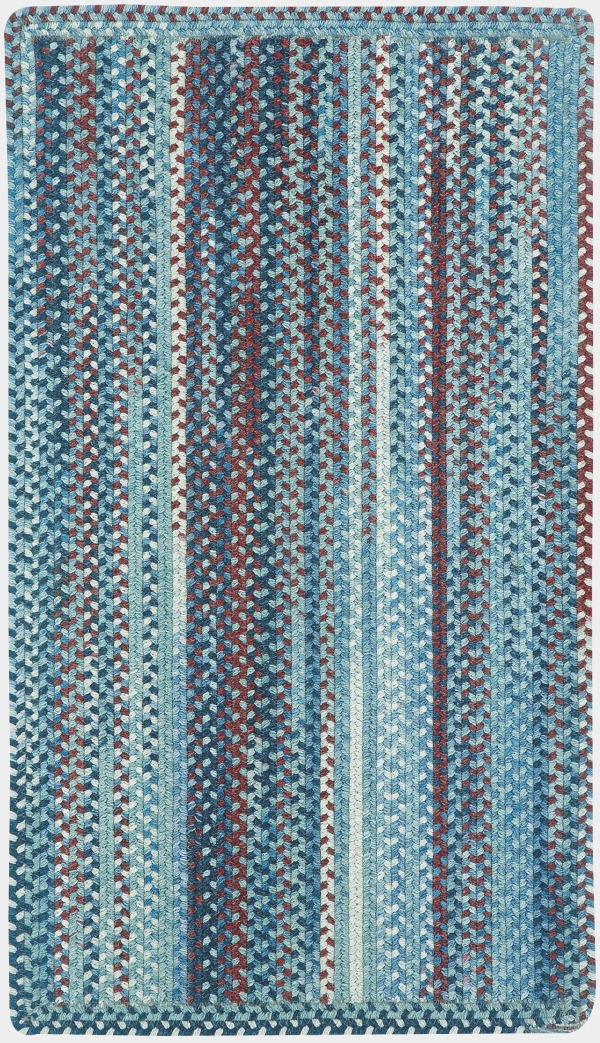 Capel Kill Devil Hill Blue Vertical Stripe Rectangle