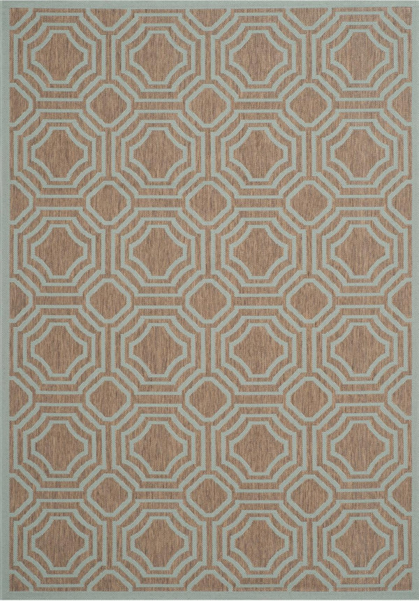 Safavieh CY6112-337 Brown Aqua