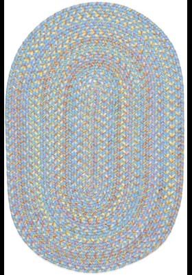 Rhody Rug PT-07 Aqua Blue Multi
