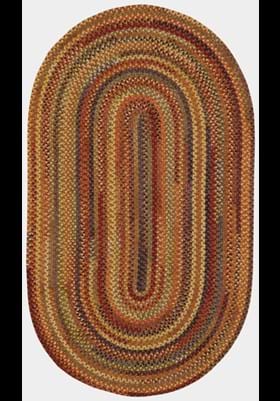 Capel Rugs Eaton Wool Soft Chenille Braided Casual Country Oval Rug New  Leaf 200