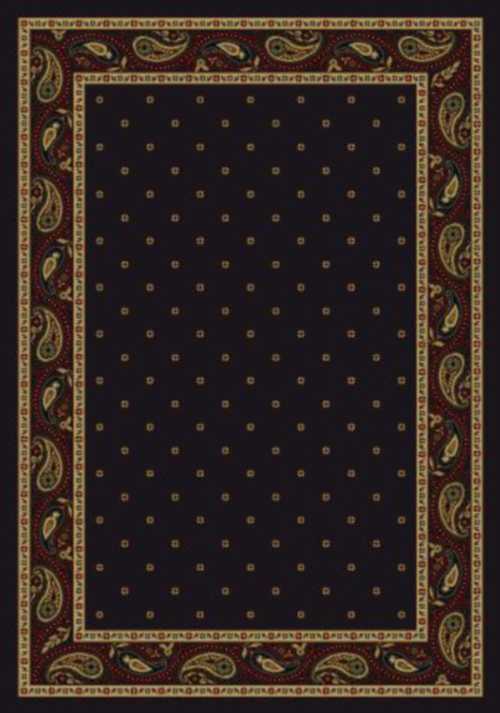 Milliken Paisley 7318 Onyx 13000