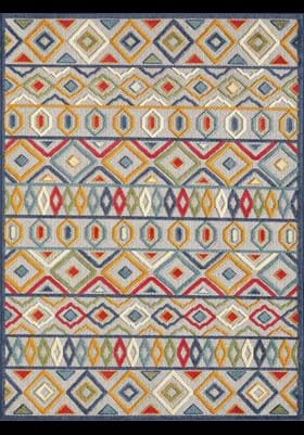 KAS 6928 Ivory Multi Aztec