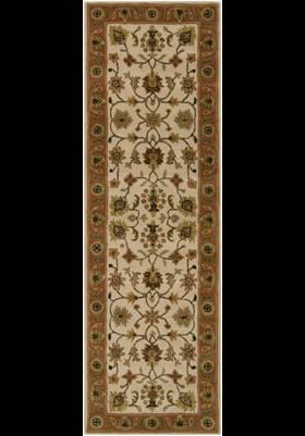Surya CRN - 6004 Golden Beige and Rust