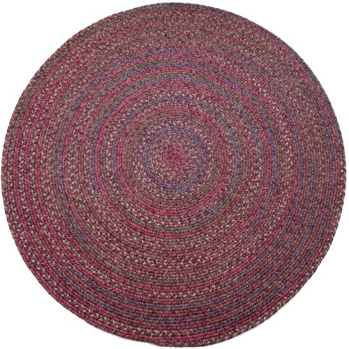 Rhody Rug SO-45 Burgundy Red Multi