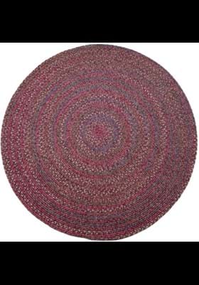 Rhody Rug SO-45 Burgundy Red Multi