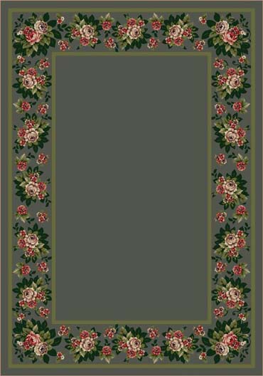 Milliken Floral Lace 8548 Aqua 6706