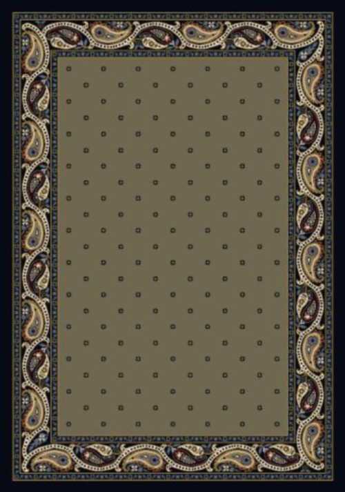 Milliken Paisley 7318 Sage Indigo 4701