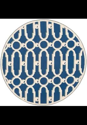 Safavieh NPT434C Royal Blue White