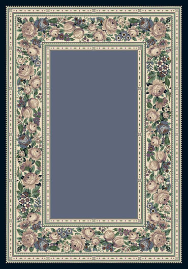 Milliken English Floral 4500 Lapis 7000