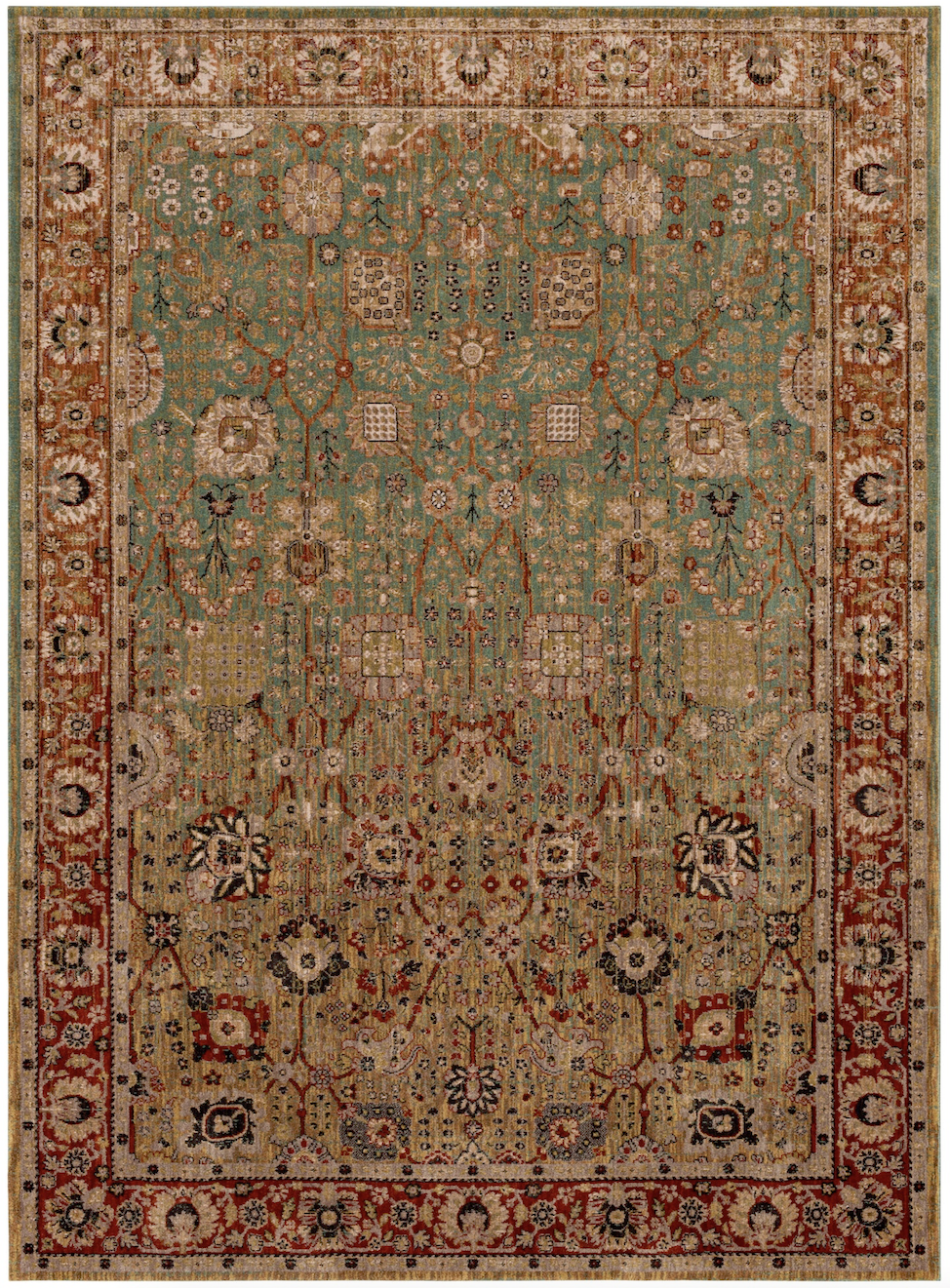 Karastan Myanmar 90668 Aquamarine 50123