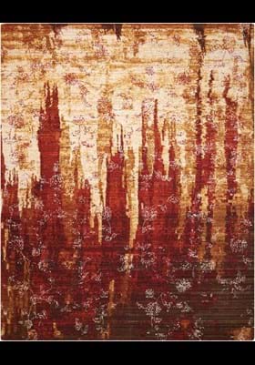 Nourison RH006 Gold Garnet