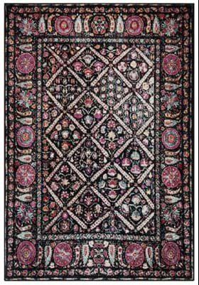 Safavieh ADR203Z Black Fuchsia