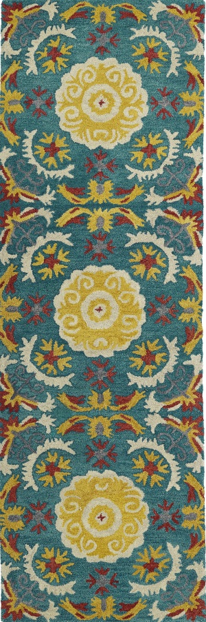 Kaleen GLB06 78 Turquoise