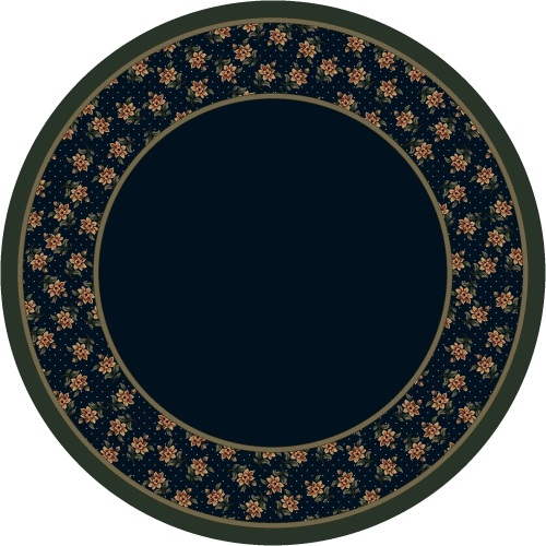 Milliken Rambling Rose 8476 Sapphire 12006