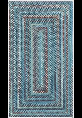Capel Kill Devil Hill Blue Concentric Rectangle