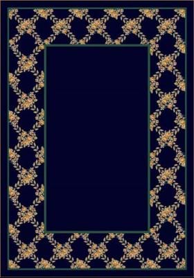 Milliken Rose Bower 8477 Sapphire 12006