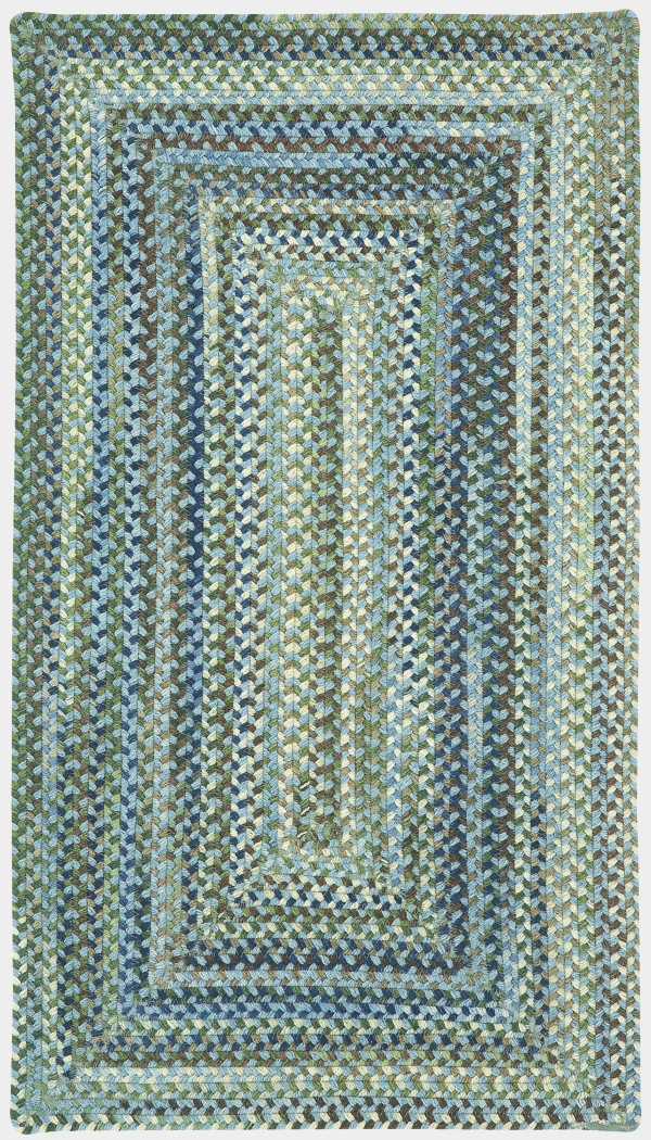 Capel Manchester Light Blue Concentric Rectangl