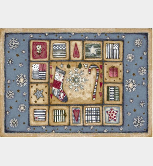 Milliken Holiday Rugs 4533 Patch of Snow 17