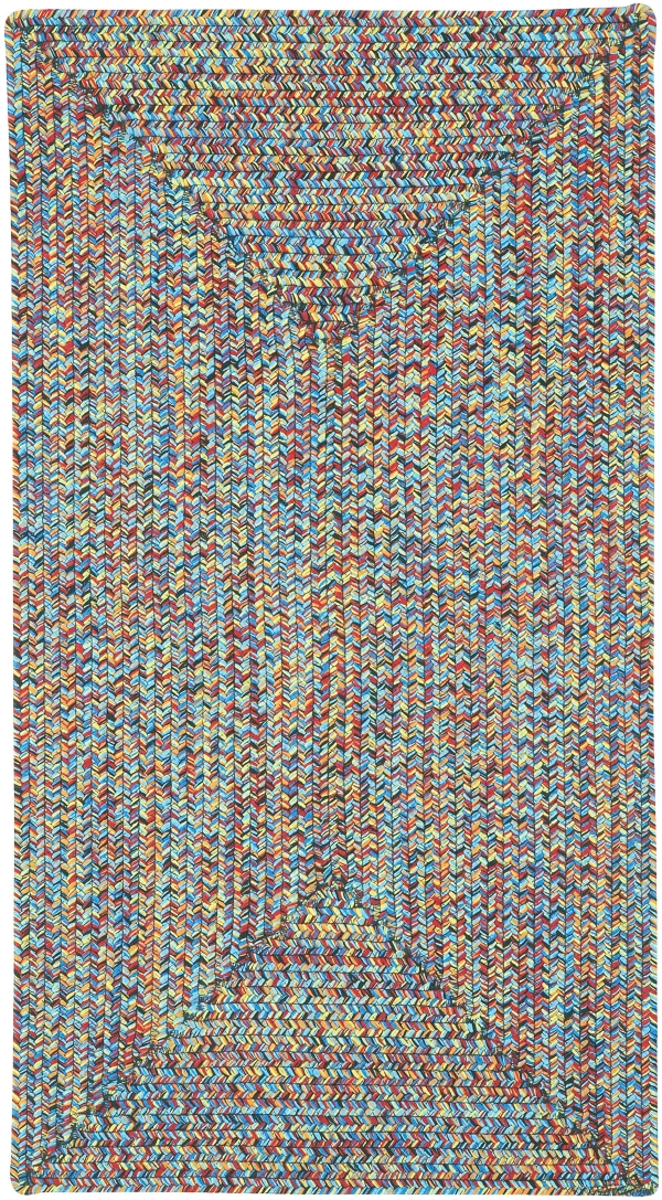 Capel Sea Pottery Bright Multi Concentric Rectan