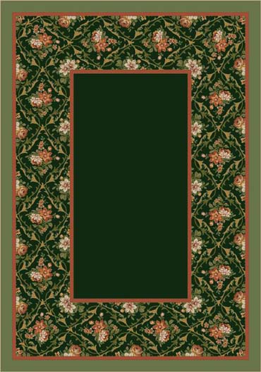 Milliken Bouquet Lace 8539 Olive 11506