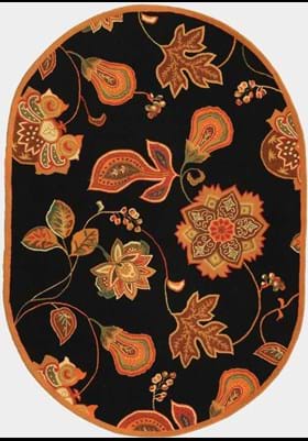 Safavieh HK209C Black Orange